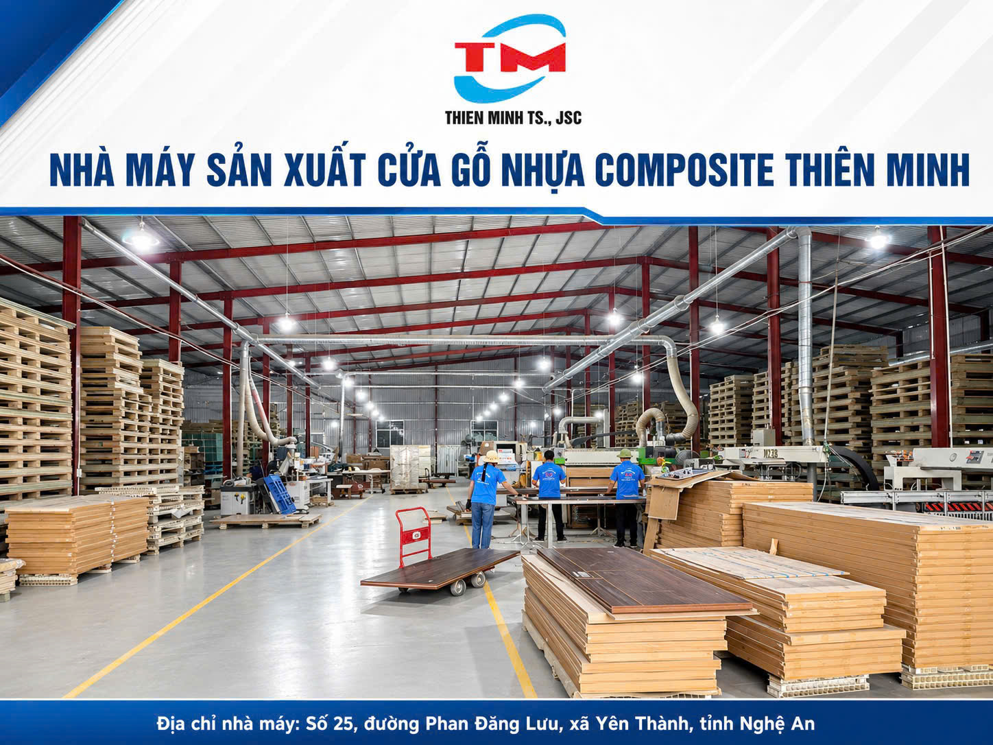 Nhà máy gỗ nhựa Composite Thiên Minh