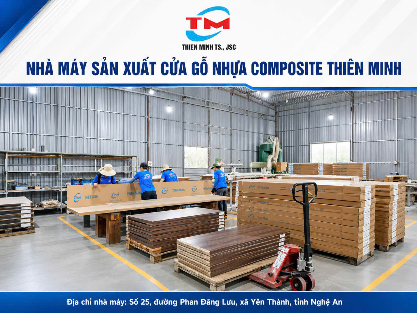 Nhà máy gỗ nhựa Composite Thiên Minh